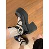 Thick-soled Mary Jane Small Leather Shoes Women's Summer One-word Button Round Head French Retro Thick Heel High Heel Single Shoes