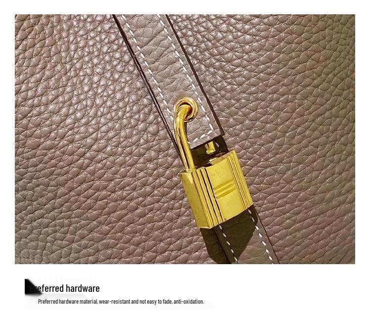 Женская сумка-ведро из натуральной кожи - Сумка-тоут из коровьей кожи ТОГО в стиле кэжуал