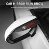 AACT1 2PCS Car Rearview Mirror Rain Shield Stickers Rain Eyebrow For Toyota Corolla Yaris Camry Prius RAV4 CHR Hilux Aygo Accessories