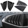 Для Honda CR-V CRV 2017 2018 Автомобильные боковые дефлекторы заднего окна, жалюзи, накладка, декоративная наклейка, аксессуары