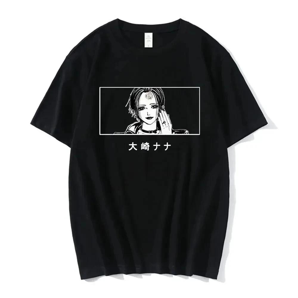 Anime Nana Osaki Print Casual Crew Neck Short Sleeve Comfort Top 100% Cotton Women‘s’ Summer T-Shirt Fashion Trend T-Shirt
