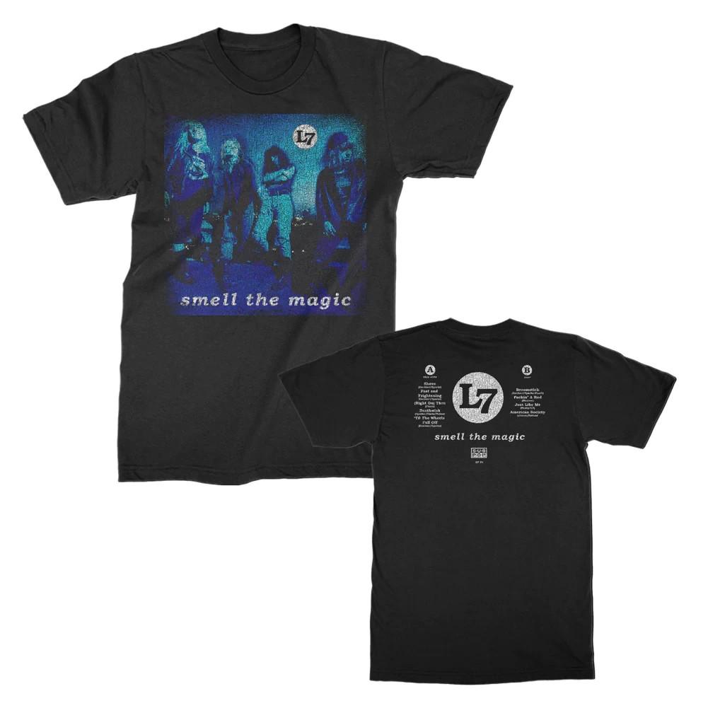 L7 Smell the Magic Vintage Album w Backprint Unisex T-Shirt