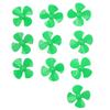 10Pcs 80mm 4 Blades Propeller Plastic DIY Rotating Toy Model Accessories with 2mm Hole XR?149Green