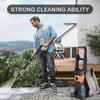 Электрическая мойка высокого давления с пеной, 4 насадки, мойка высокого давления для автомобиля, высокоэффективная, с колесами для патио, дома, автомобилей, на открытом воздухе