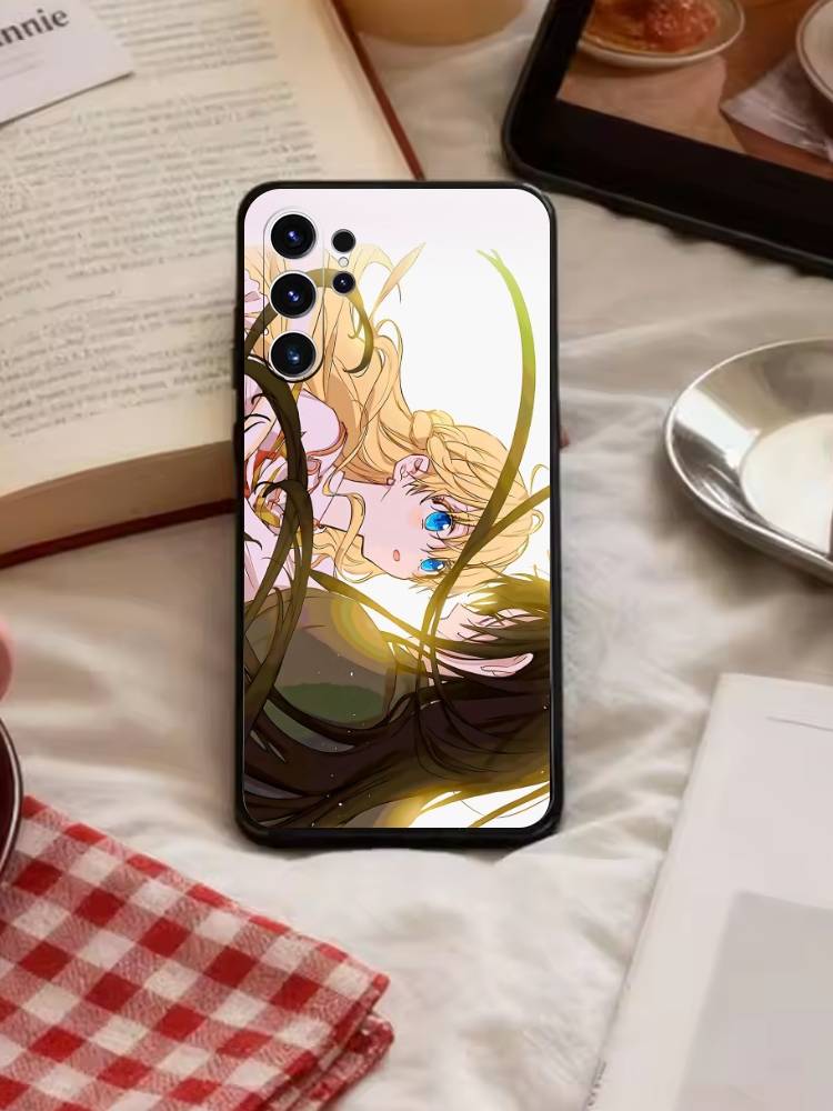 Аниме Атанасия Чехол для телефона для Samsung S26, S25, S24, S23, S22, S21, S20, Plus, Fe, Lite, Другие Черный чехол