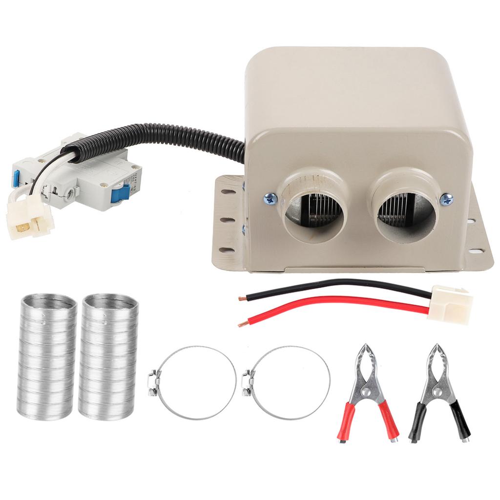 600-800W 2 Hole Car Electric Heater Winter Heating Fan Warmer Window Defroster Demister