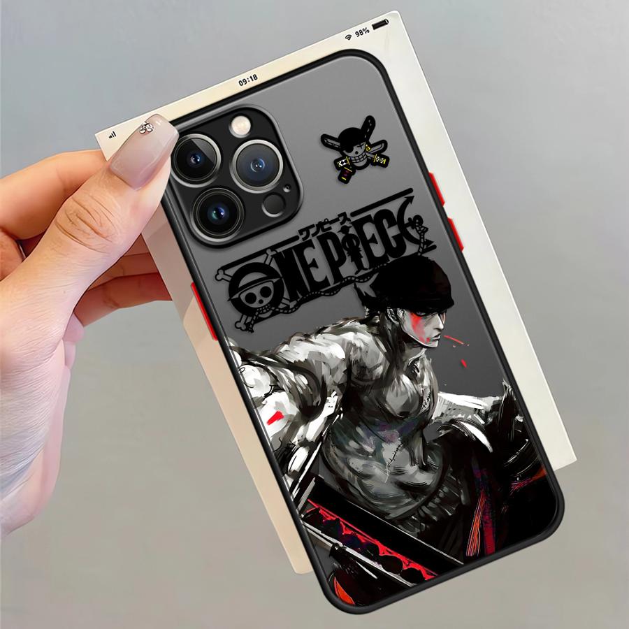 Чехол для телефона One Piece Ророноа Зоро Задняя крышка для iPhone 17 Pro Max XS XR 7 8 SE 12 Air 15 14 16 Plus 11 13 Mini