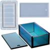 Dominoes Box with Lid Epoxy Resin Mold Chess Tissues Napkin Storage Case Silicone Mould DIY Crafts Jewelry Holder Mold As the Picture Shown