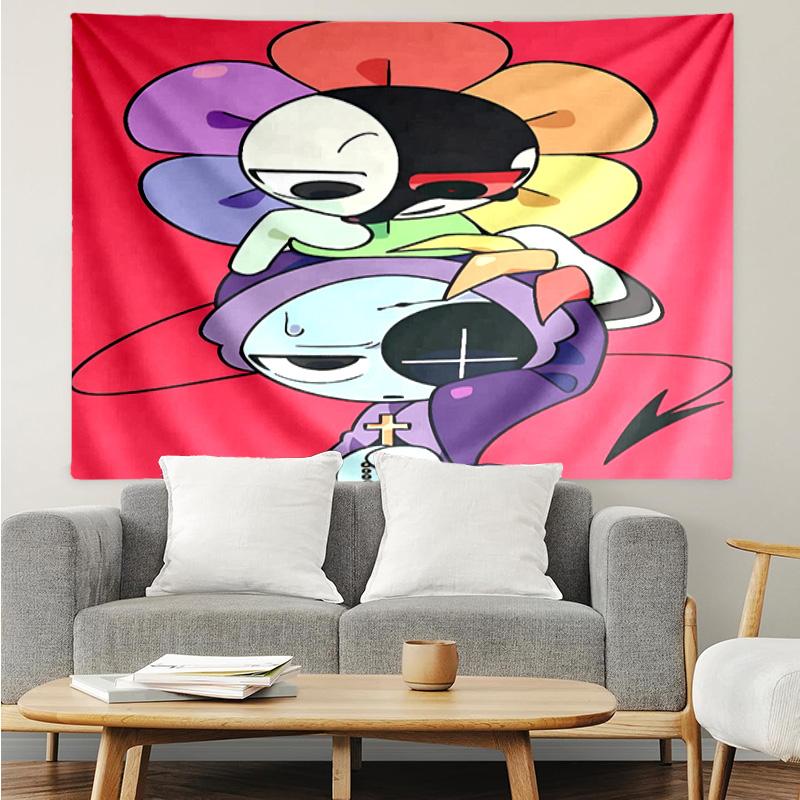1PC Colorful Cartoon Dandy Tapestry Accessories Playroom Tapestry, for Bedroom,Livingroom, dormitory Room Wall Decor Fan Birthday Gifts