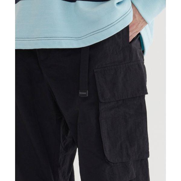 Covernat Ss25 Solid Color Loose Side Pocket Casual Pants Men pants Black CO2501PT04BK