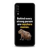 Cute Cartoon Capybara Phone Case For Samsung Galaxy A52 A14 A50 A70 A30 A40 A20S A20E A02S A12 A22 A34 A42 A32 5G A54 A04s Cover
