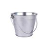 Zinc-colored Metal Bucket 10 X 10 Cm