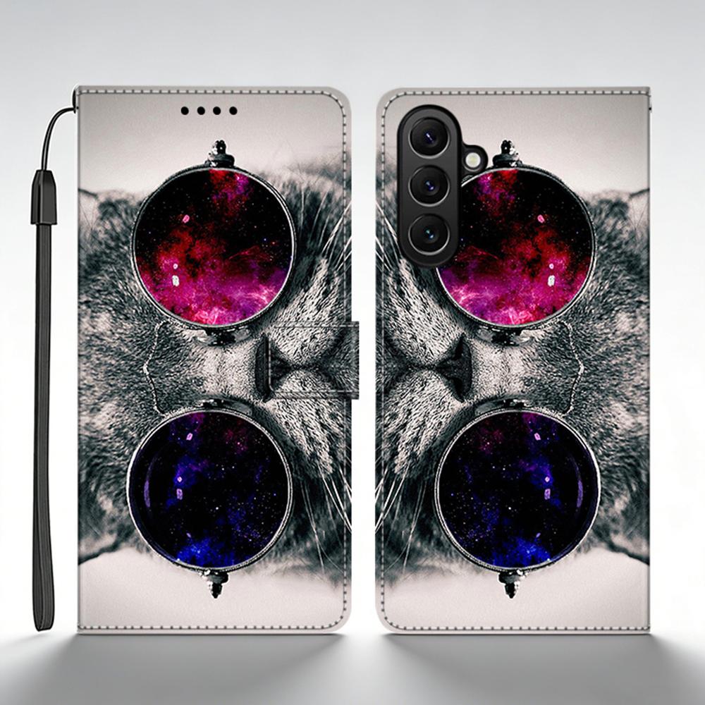 Чехол для Samsung Galaxy S26 Чехол-кошелек Кожаная книжка для Samsung Galaxy S26 Plus Чехол S 26 Fundas Печатный Милый Мультяшный