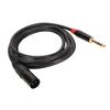 XLR Male to TRS Cable 1 4in Balanced 6.35mm Audio for Electric Guitar Tuner Microphone 2meter