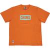 Футболка с коротким рукавом из американского хлопка [Chums] с логотипом CH01-2277 (М, D001 Оранжевый)