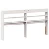 Vidaxl Wezgłowie Do Łóżka, Z Półkami, Białe, 150 Cm, Drewno Sosnowe