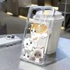 Милый кот TPU Прозрачный чехол для телефона Для IPhone 16 15 14 13 12 11 Pro Max 14pro 16pro 7 8 plus X XR XS Ударопрочный Мягкий чехол