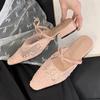 Женские шлепанцы на среднем каблуке Летние элегантные туфли-слингбэки для ходьбы Уютные женские туфли-лодочки 2025 Дизайнерские повседневные женские тапочки
