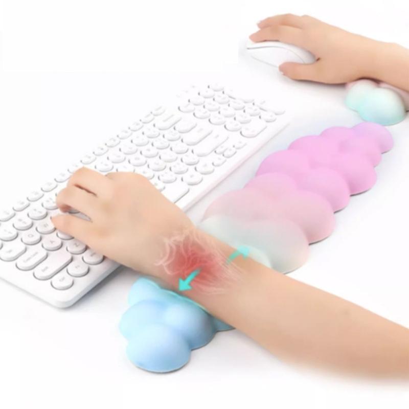 Мягкая эргономичная подставка для запястья Cloud Mouse, силиконовая подкладка, поддержка запястья стола, эргономичная подставка под мышь для длительной работы за компьютером