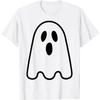 Футболка с привидением для взрослых, детей, мужчин, женщин, забавная футболка с лицом призрака, костюм