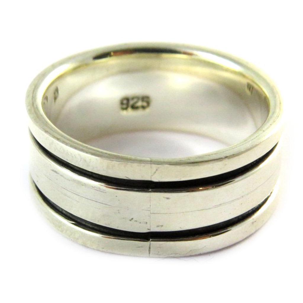 Серебряное кольцо "Трезвость"