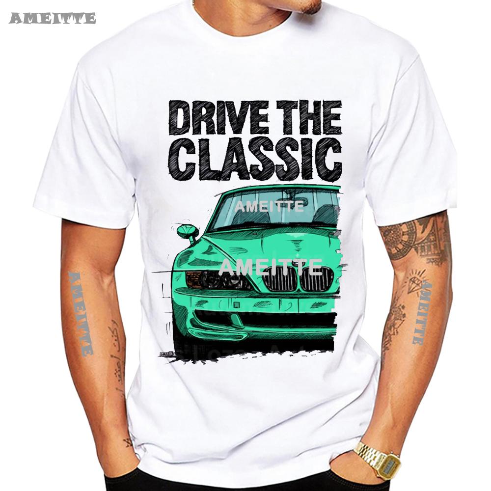New Summer Unisex Short Sleeve Drive The Classic Z3 M Sports Car Tshirt White T Shirt Cool Casual Boy Tees White Tops