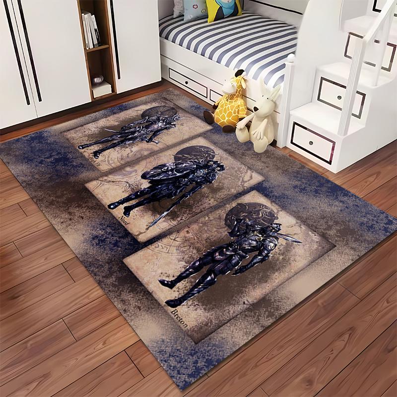 Epic Fantasy Warriors Rug Design Non-slip rug suitable for living room and bedroom sofas.