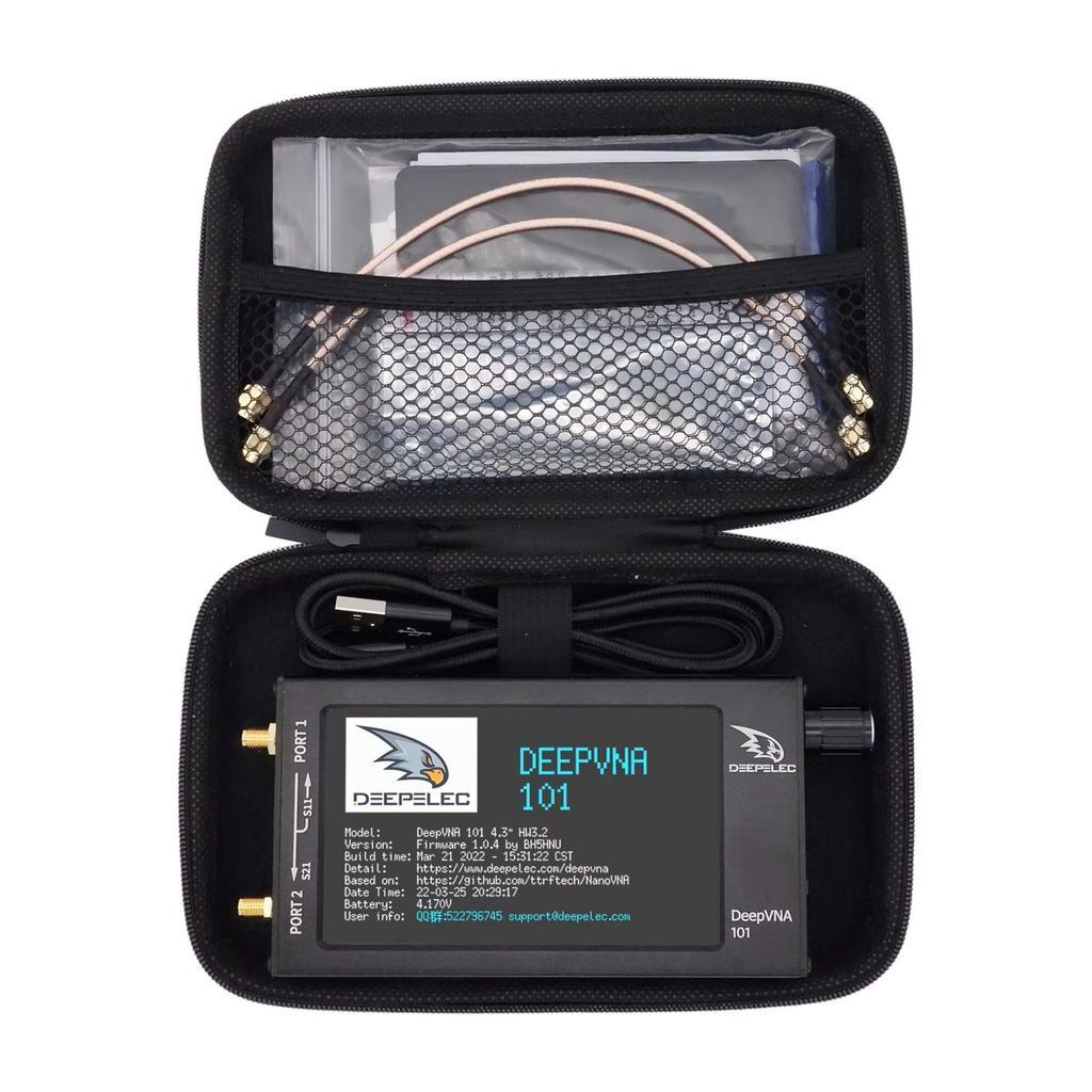 New NanoVNA-F DeepVNA 101 Vector Network Analyzer 4.3 inch IPS LCD Screen 10k - 1.5GHz Antenna Analyzer nano vna network tester