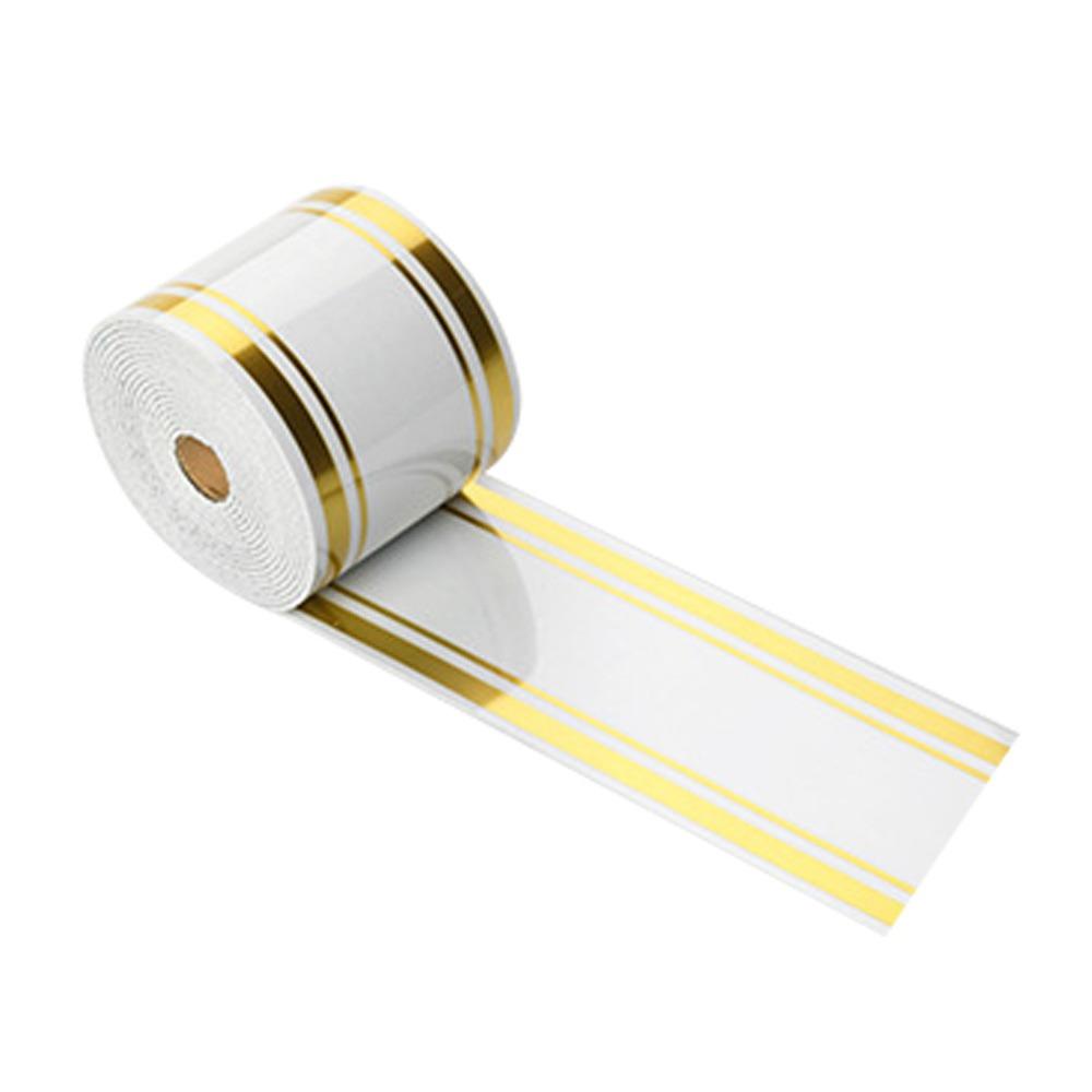 Вспененная самоклеящаяся плинтус Самоклеящийся дизайн Материал ПВХ Водонепроницаемый плинтус Мраморный узор