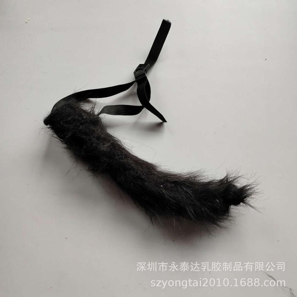 Black Cat Headgear Popular animal latex masks Simulated latex cat Black Furry Cat Mask