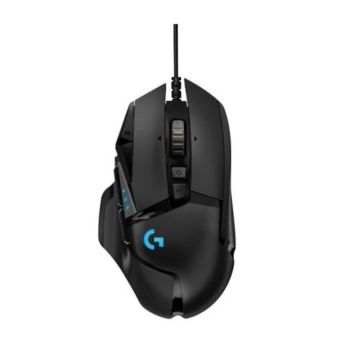 Logitech G Gaming Mouse G502 Wired USB Connection Mouse HERO 25K Sensor G502RGBhr LIGHTSYNC RGB 11 Program Buttons FPS / MMO / RPG Black PC Windows Ma