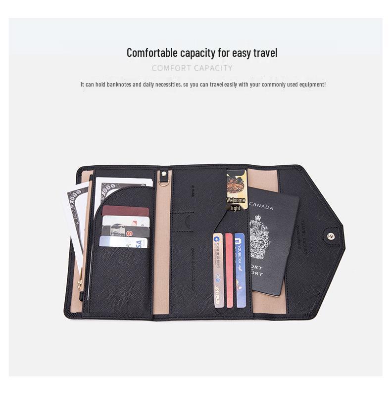 Tao Yin 2024 RFID Защита от кражи Держатель для паспорта и карт: Простой, однотонный, многофункциональный для путешествий