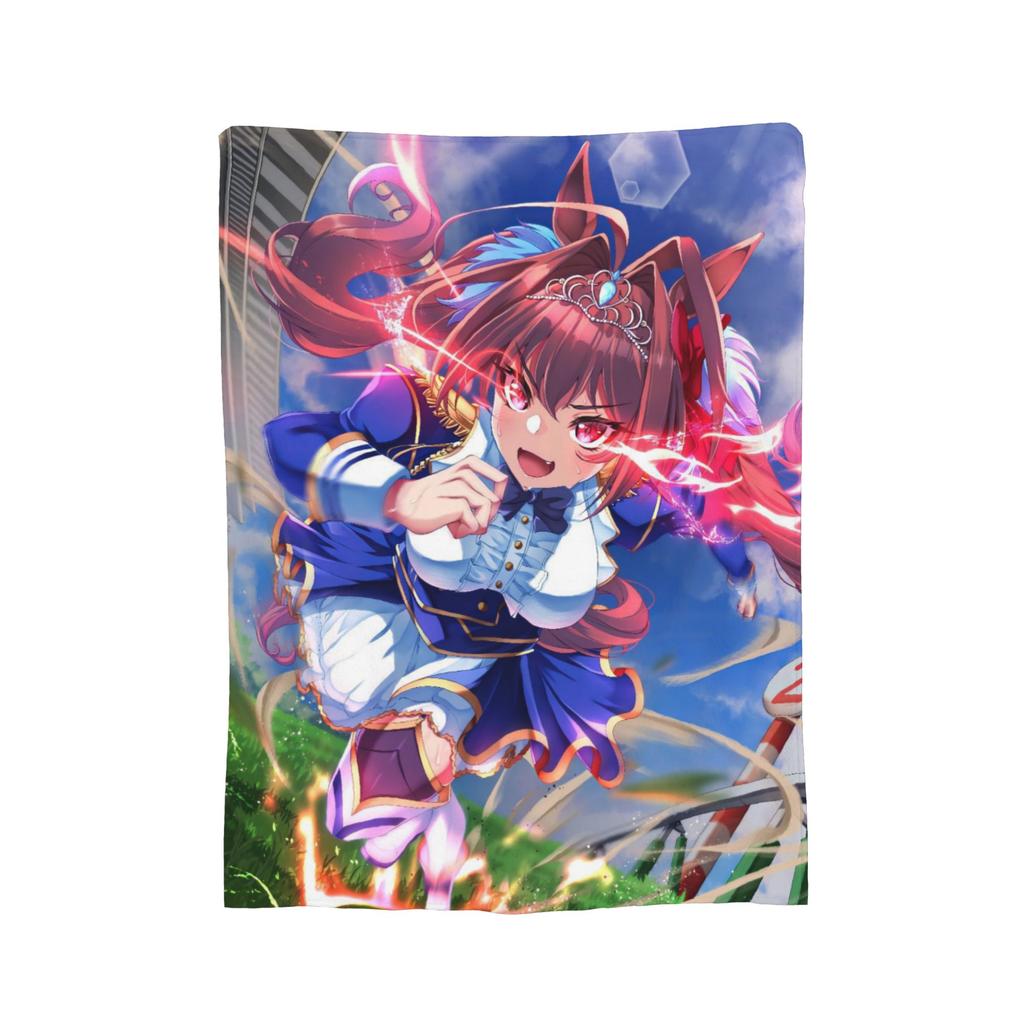 Uma Musume Pretty Derby Blankets Flannel Decoration Multi-function Super Soft Throw Blanket for Sofa Office Bedding Throws