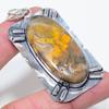 Natural Bumblebee Jasper Gemstone 925 Sterling Silver Pendant 2.68" D5k74