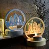 Home House Candle Holder Molds Love House Castings Moulds Candlestick Silicone Molds Plasters Molds for Home Decoration
