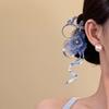 Ribbon Hanfu Hair Accessories Bow Chinese Style Hair Clip Elegant Flower Hairpin  Seaside
