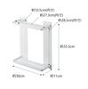 Yamazaki Jitsugyo 8178 Magnetic Bathroom 2 W30 X D11 X Tower Bathroom Bathroom Hook Included Rack, Tiers, White, Approx. H35.5cm, Rack, Storage,