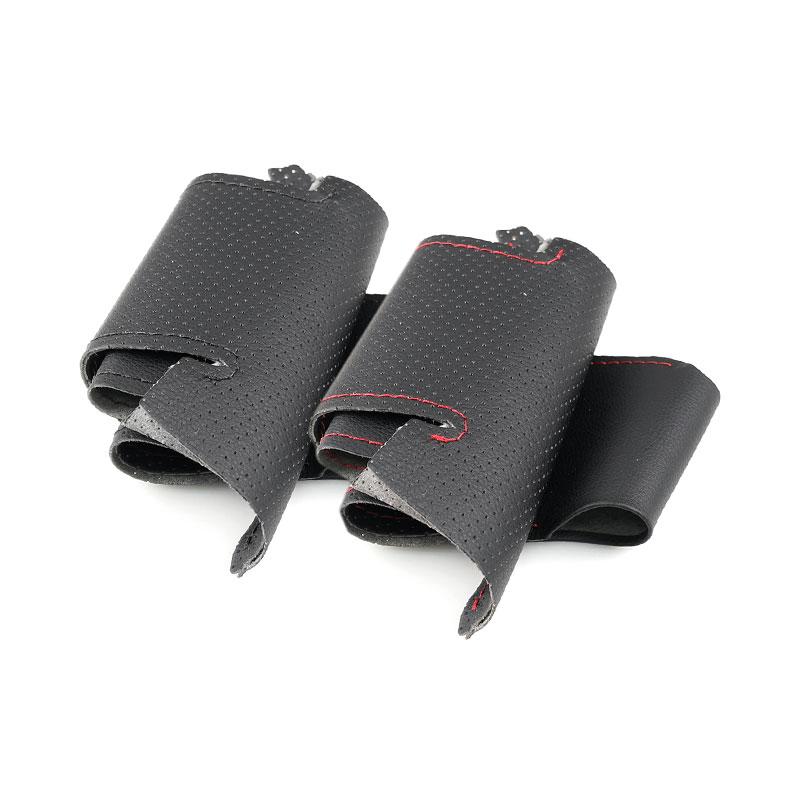 Car Steering Wheel Cover For Skoda Octavia Superb Fabia Citigo Roomster 2013- Rapid Yeti Kodia Perforated Microfiber