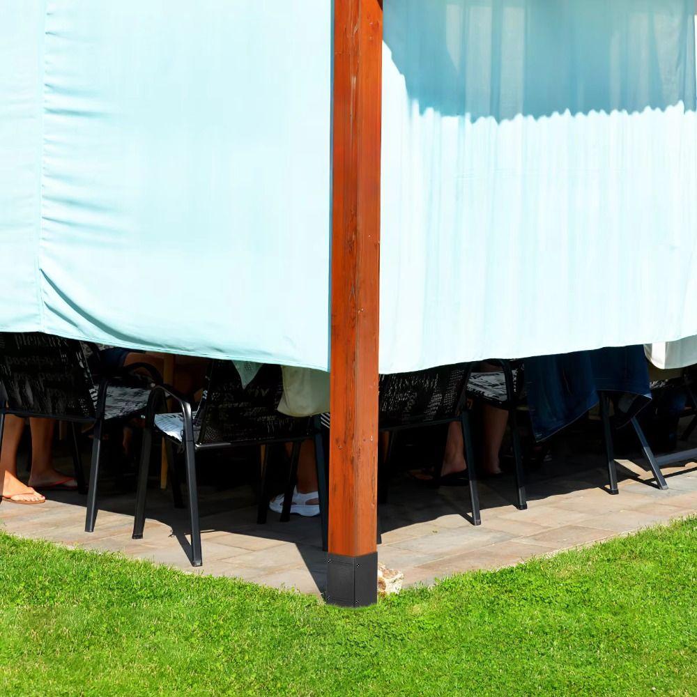 Регулируемый кронштейн для столба Металлический кронштейн для столба Защита от дождя и непогоды Накладка на столб Деревянный почтовый ящик