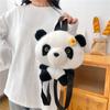 Cute Cartoon Panda Backpack New Personalized Furry Backpack Doll Panda Large Capacity
