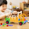 Wooden Children's Early Education Enlightenment Combination Disassembly and Assembly Building Block Multi-functional Tool Cart Screw Educational Toy
