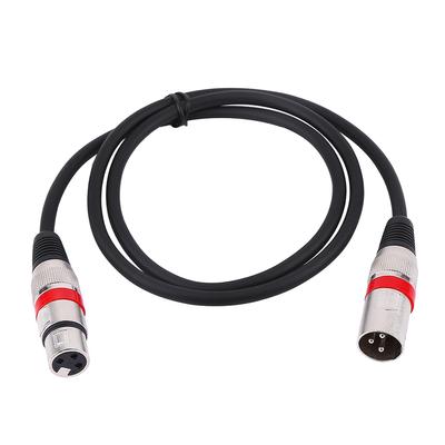 3-контактный кабель XLR папа-мама M F Аудиокабель Экранированный кабель Для микрофона микшера 1м