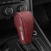 Car Gear Shift Cover Leather Shift Lever Cover Gearbox Shifter Knob Protective For Hyundai I30 Tucson Veloster Kona I10 I35 Elantra Santa