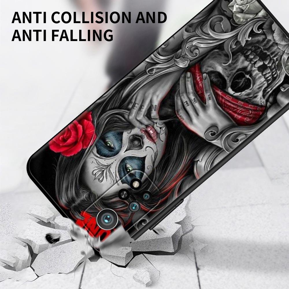 Ужасный чехол со скелетом черепа для Mi POCO X3 F3 GT Note 10 Pro Lite, чехол для Poco X3 NFC M3 Pro M3 F3 F1 Caso для Xiaomi CC9 Pro