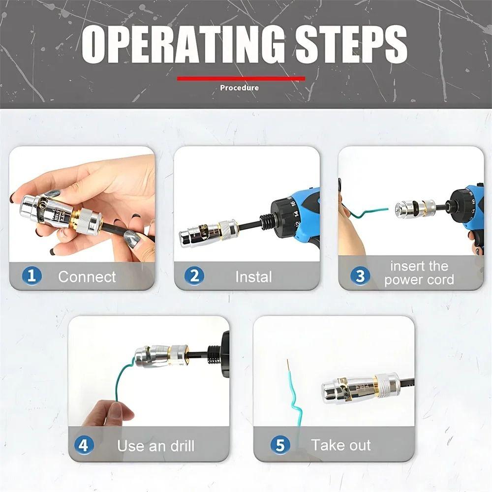 Professional Electric Wire Stripper Quickly Stripping Wire Stripper Bit Kit  Electrical Tools
