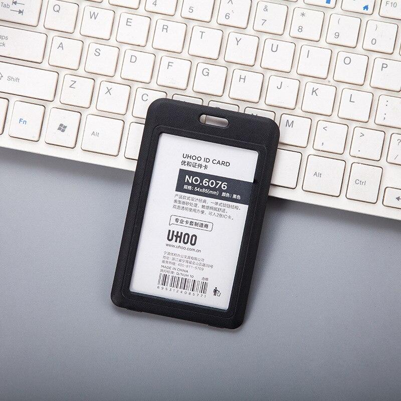 1pc Staff Meeting Work Card Set Student Badge Bus Card Set Single-sided Transparent Student ID Employee Work Card