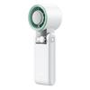 Portable Handheld Cooling Fan with Digital Display, Long Battery Life, USB Rechargeable, Foldable Design for Outdoor Use