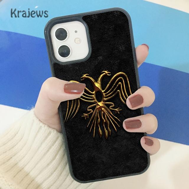 Krajews Флаг Албании Орел Мягкий Чехол Для Телефона Для iPhone 17 Air 16 15 14 plus 11 12 13 pro max coque Чехол Fundas