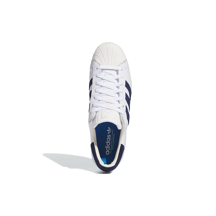 Мужские кроссовки Pop Trading Company x adidas Superstar ADV Белые Темно-синие Белоснежные Меловые IE3408