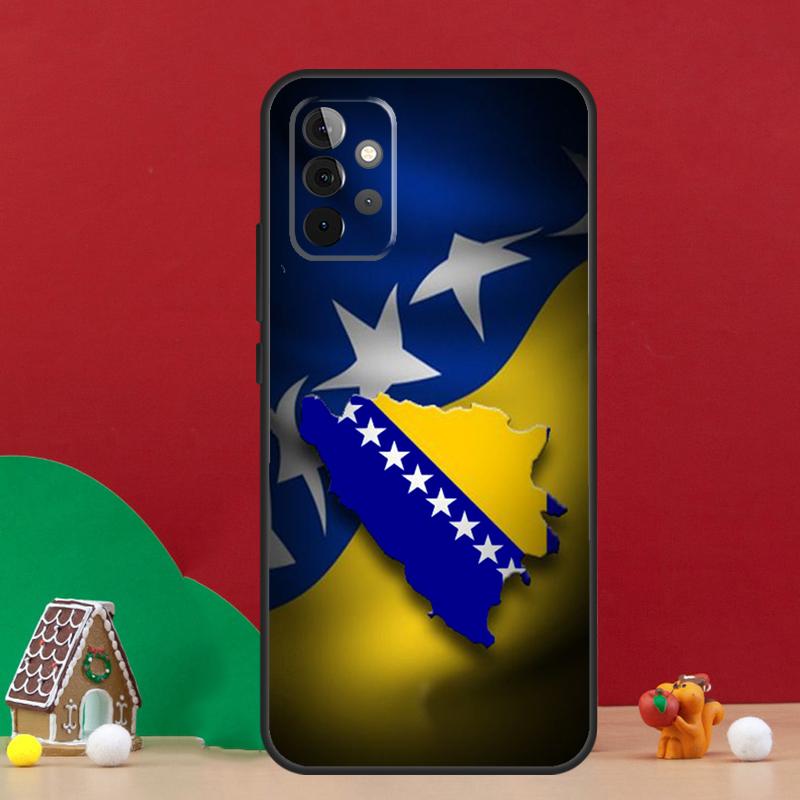 Чехол с флагом Боснии для Samsung Galaxy A36 A56 A06 A13 A53 A32 A12 A22 A52 A35 A17 A16 A55 A15 A54 A34 A14
